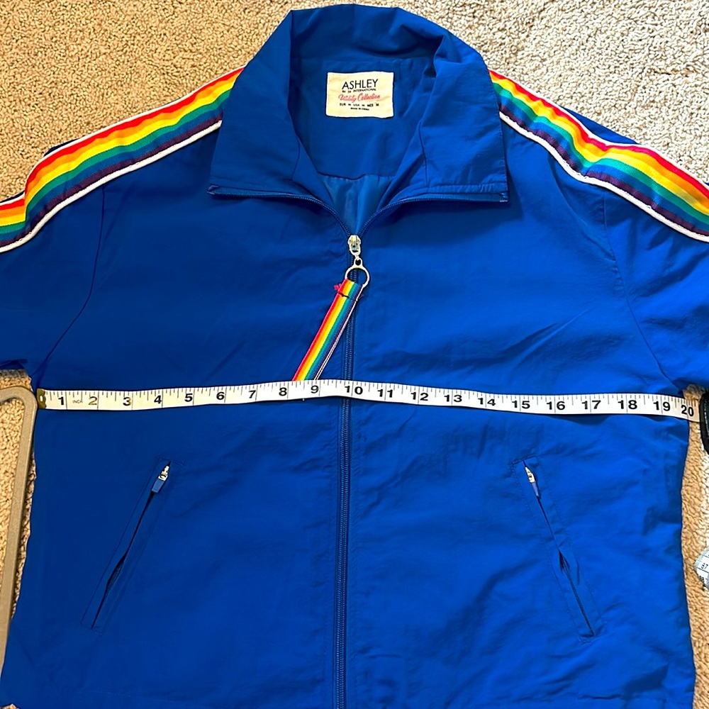 Ashley by 26 International Rainbow Windbreaker Jacket Size M Utility Collection - Picture 9 of 11